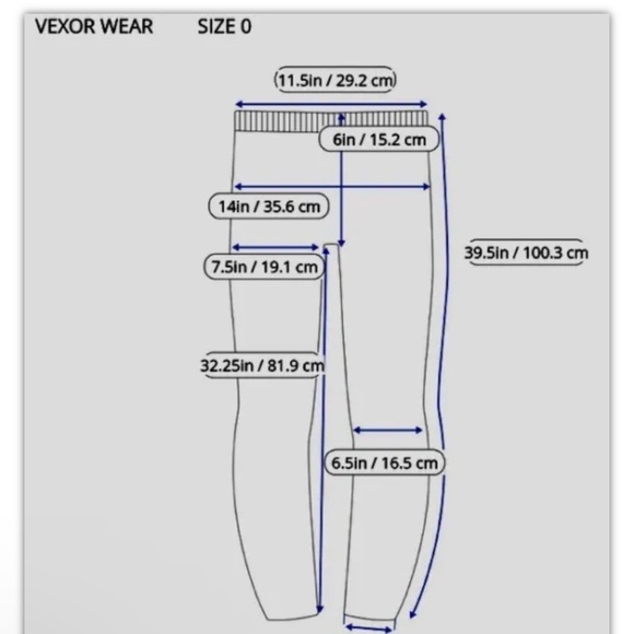 Vector Wear Juniors Redline Extreme Workout Pants Exercise Sz 0 Blue Red Nylon - Picture 10 of 11